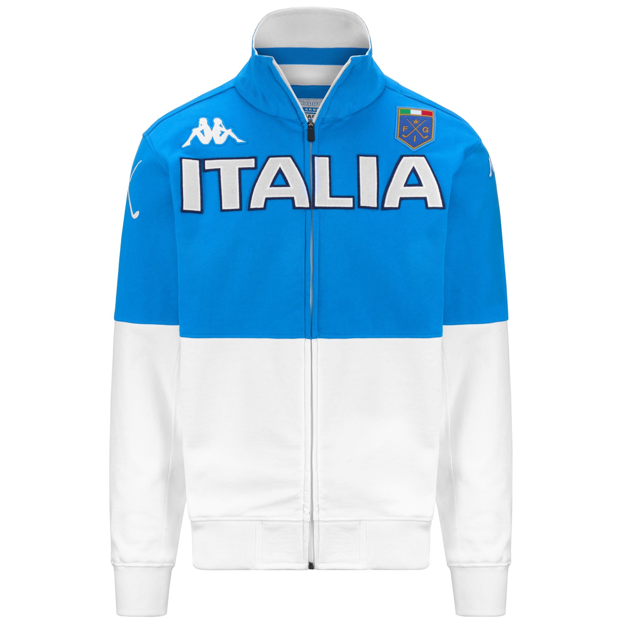 Fleece Man EROI JKT ITALIA FIG Jacket AZURE-WHITE