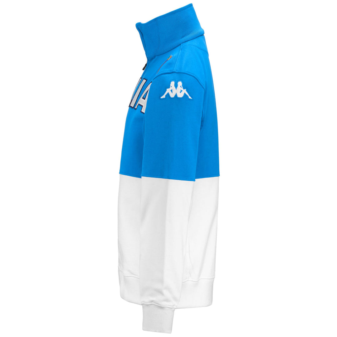 Azure Blue Men's Golf Fleece Jacket with Slim Fit Design 01