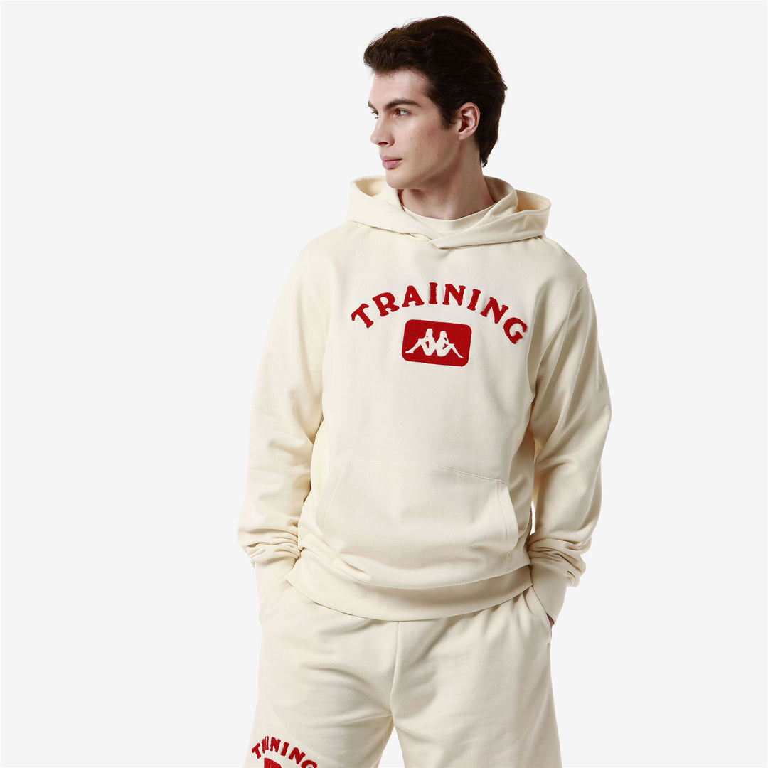 Suéter polar de calle rojo y blanco para hombre main