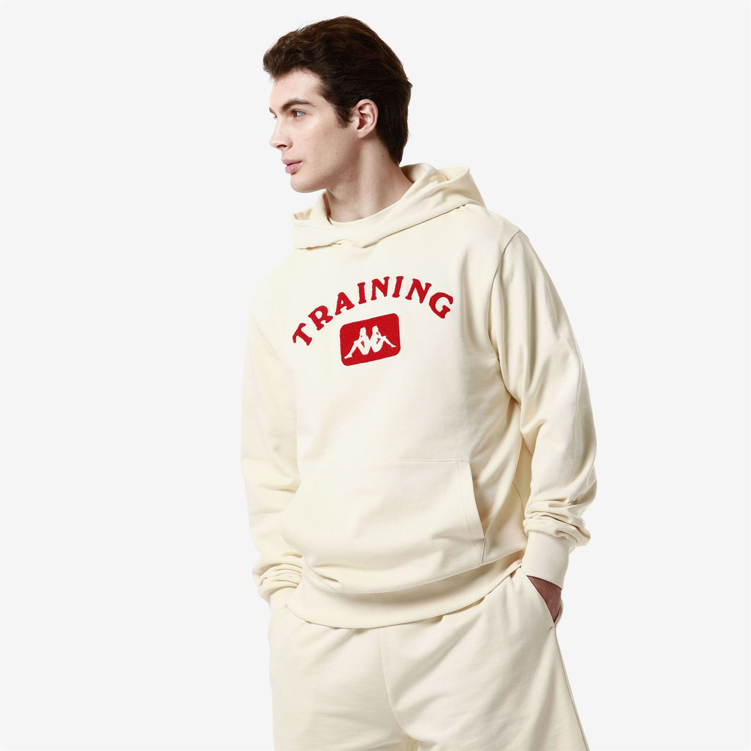 Suéter polar de calle rojo y blanco para hombre main