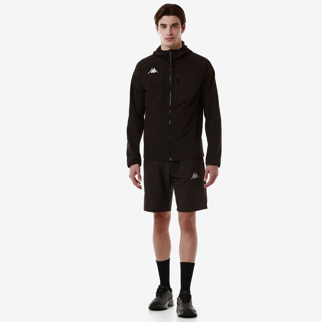 Brown Grey Men's Outdoor Fleece Jacket with Slim Fit and Hood 01