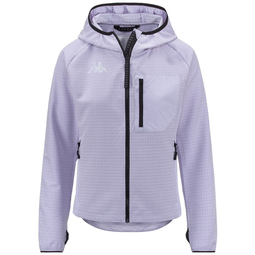 Violet Women's Outdoor Fleece Jacket with Slim Fit and Hood 02