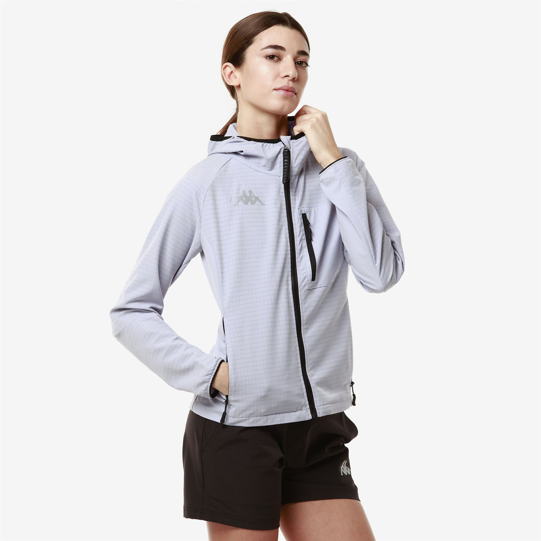 Violet Women's Outdoor Fleece Jacket with Slim Fit and Hood main