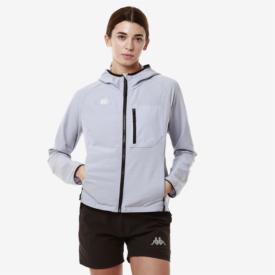 Violet Women's Outdoor Fleece Jacket with Slim Fit and Hood main