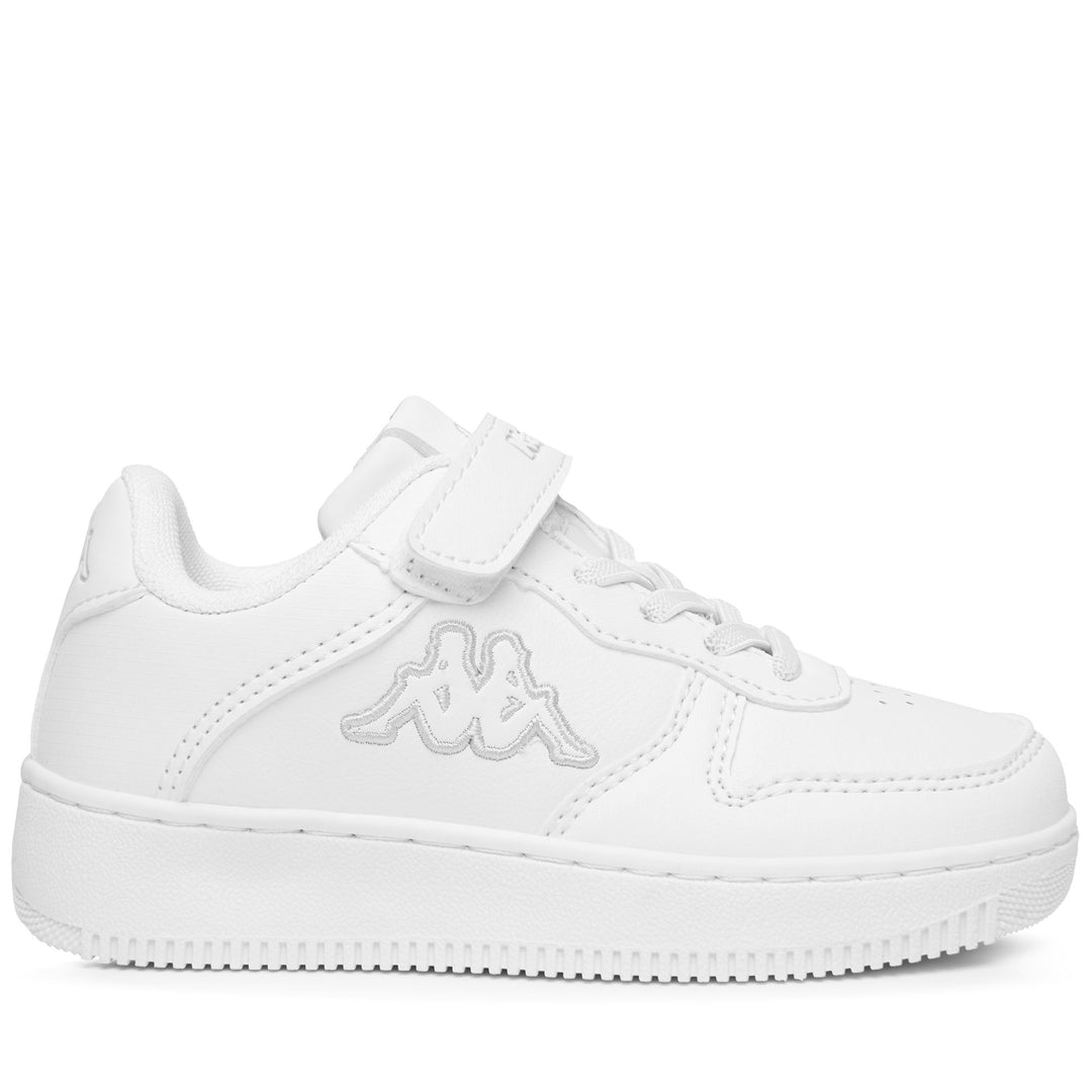 White Unisex Kid's Low Cut Sports Sneakers main