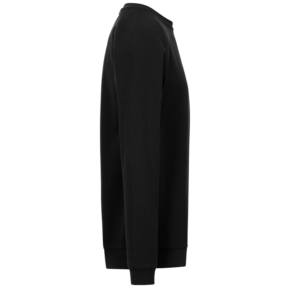 Black Men's Regular Fit Fleece Jumper with Logo 02