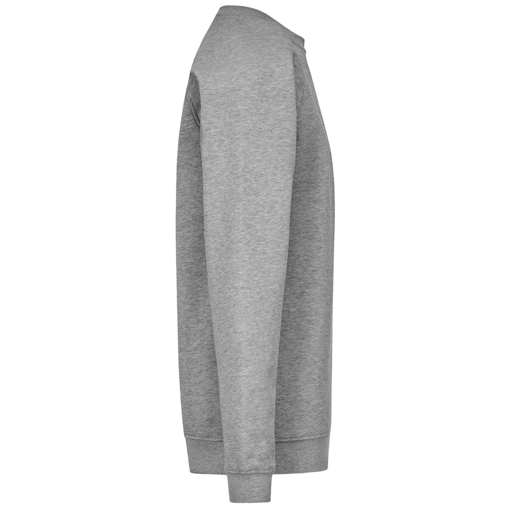 Grey Men's Fleece Jumper with Organic Cotton and Long Sleeves 02