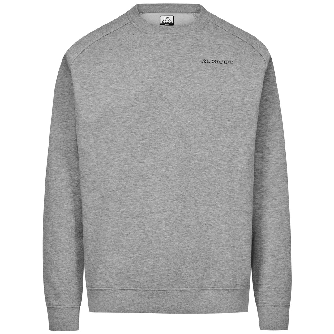 Grey Men's Fleece Jumper with Organic Cotton and Long Sleeves 01