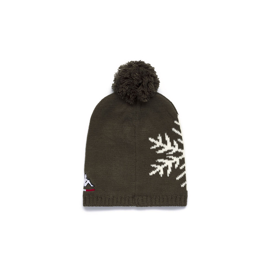 Bonnet de ski unisexe vert avec doublure polaire main