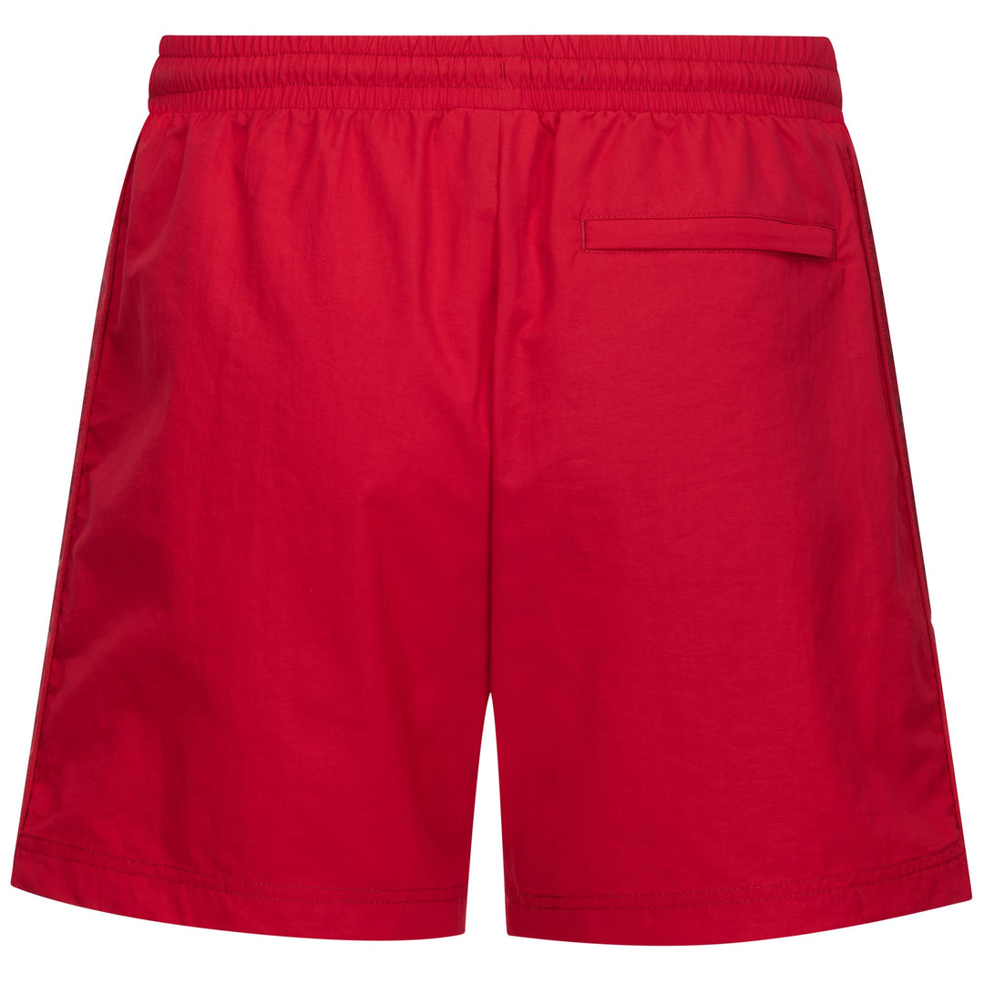 Cherry red Men's Swimming Trunks with Side Tape main