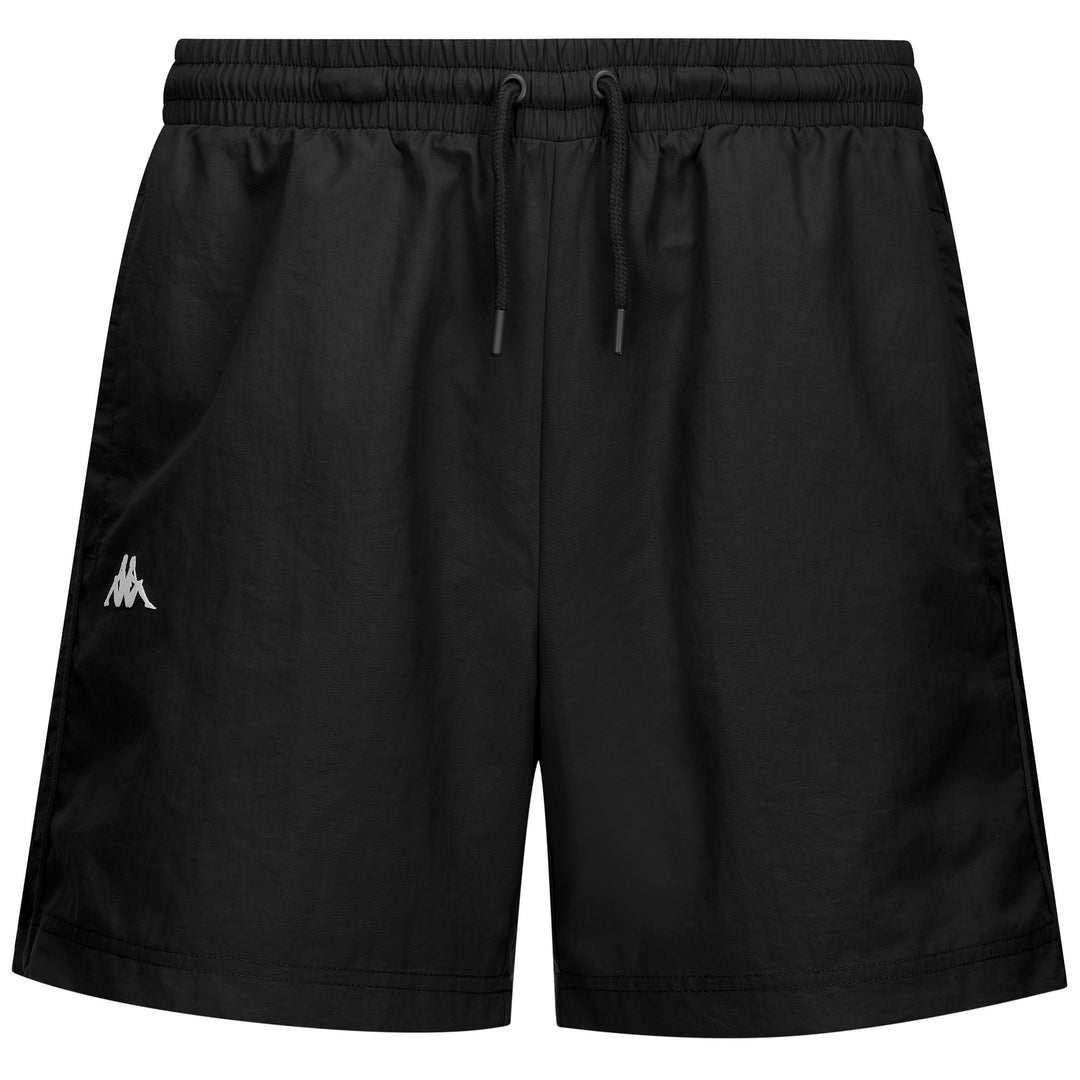 Black Men's Nylon Swimming Trunks with Regular Fit 01