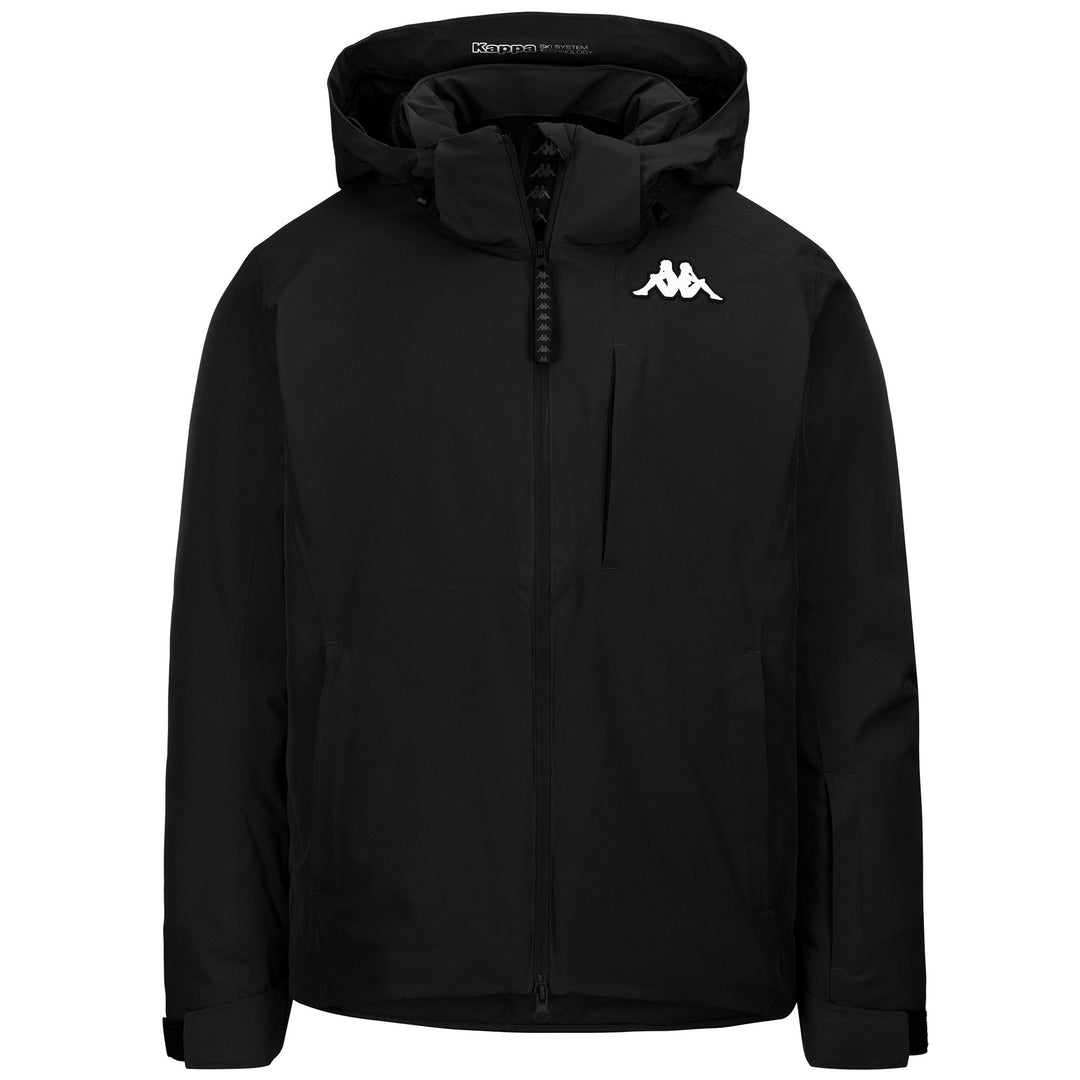 Black Men's Ski Mid Jacket with Waterproof Protection. main