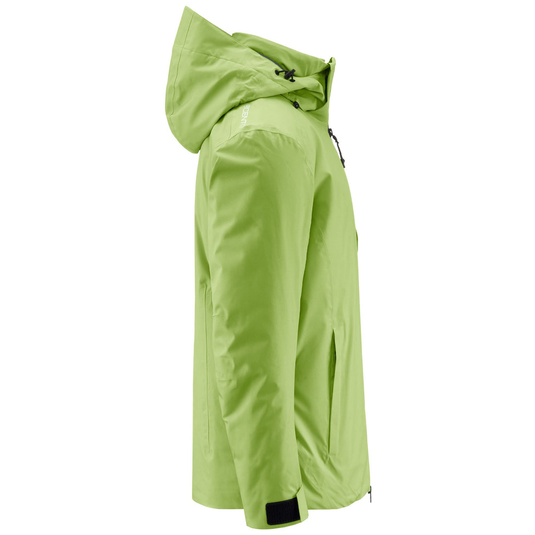 Green Black Men's Ski Jacket with Waterproof Protection. main