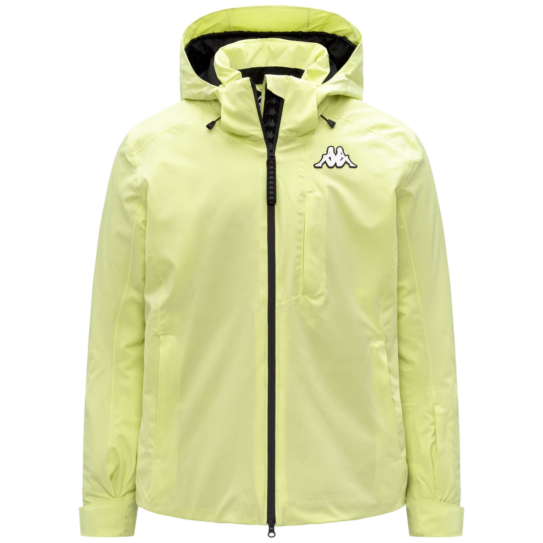 Green Men's Slim Fit Padded Ski Jacket with Waterproof Protection main