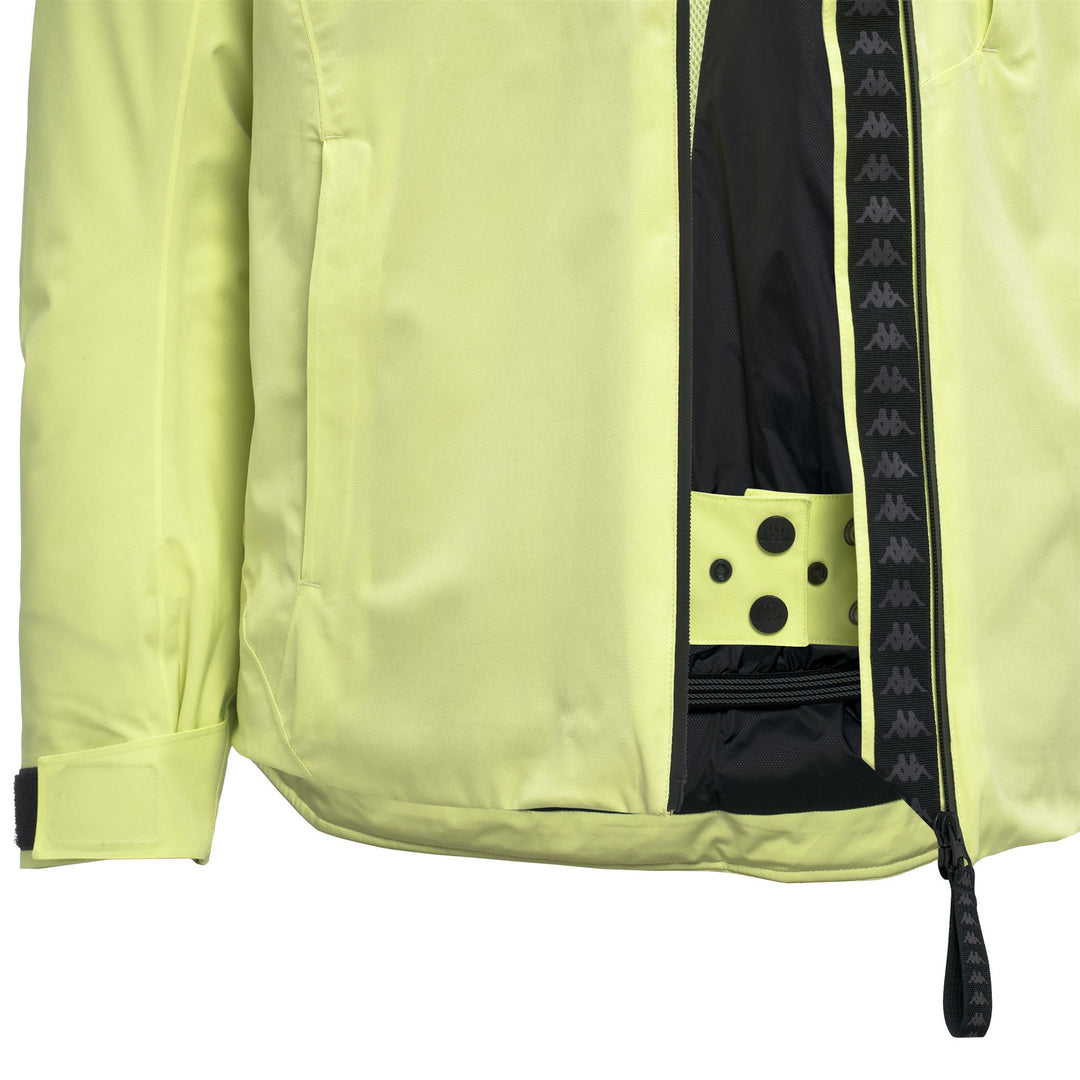 Green Men's Slim Fit Padded Ski Jacket with Waterproof Protection main