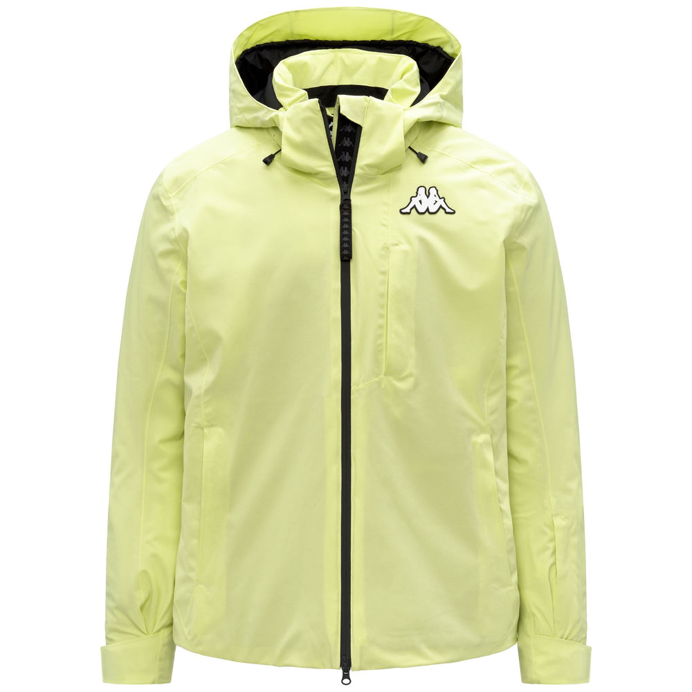 Green Men's Slim Fit Padded Ski Jacket with Waterproof Protection 02