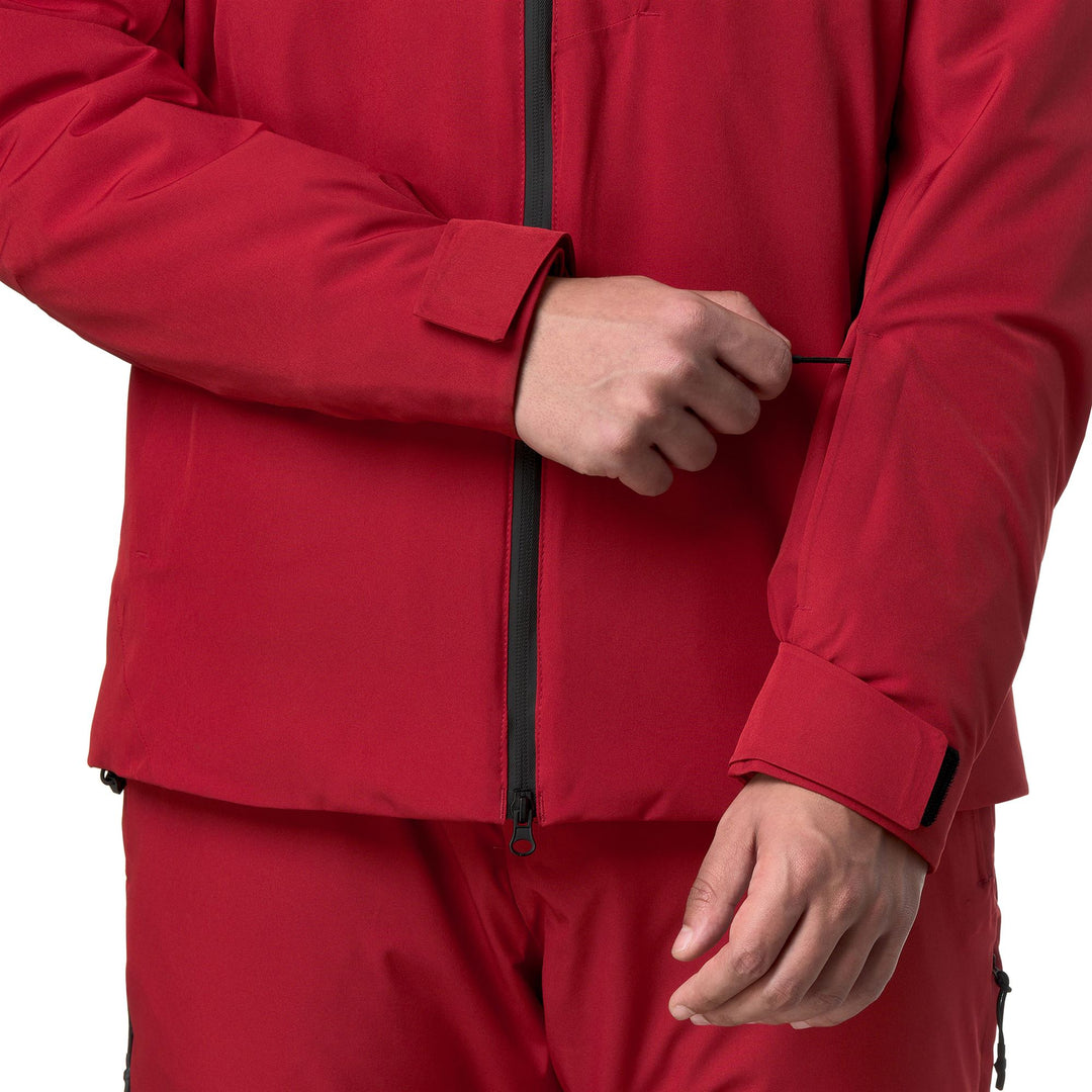 Men's Red Slim Fit Ski Jacket with Waterproof Protection main