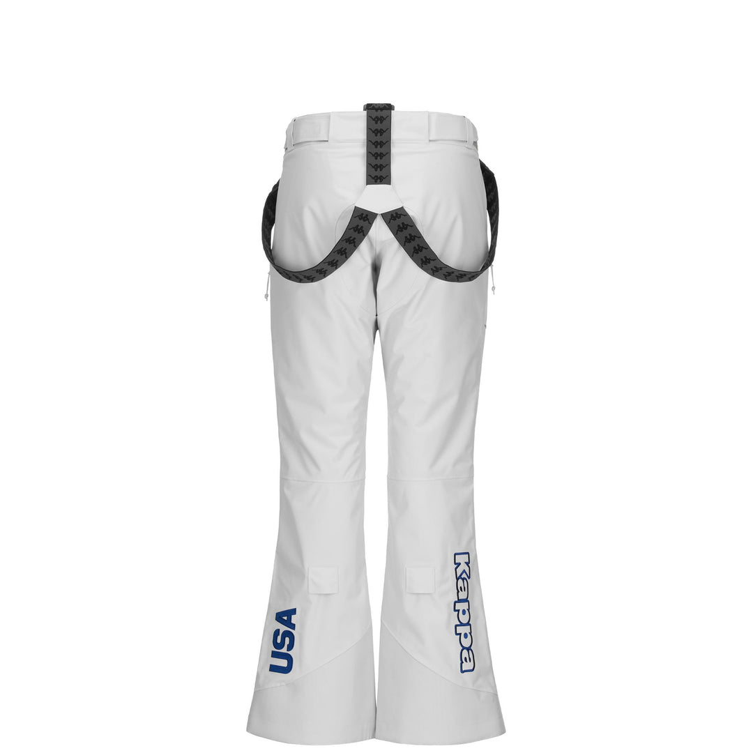 Pantalones de esquí impermeables para mujer, color gris claro, con acolchado main