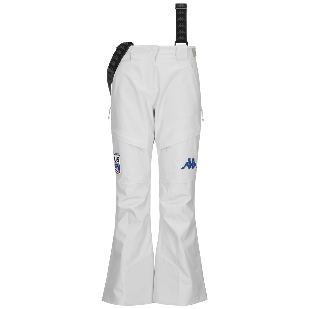 Grey Women's Regular Fit Padded Ski Trousers with Waterproof Protection 01