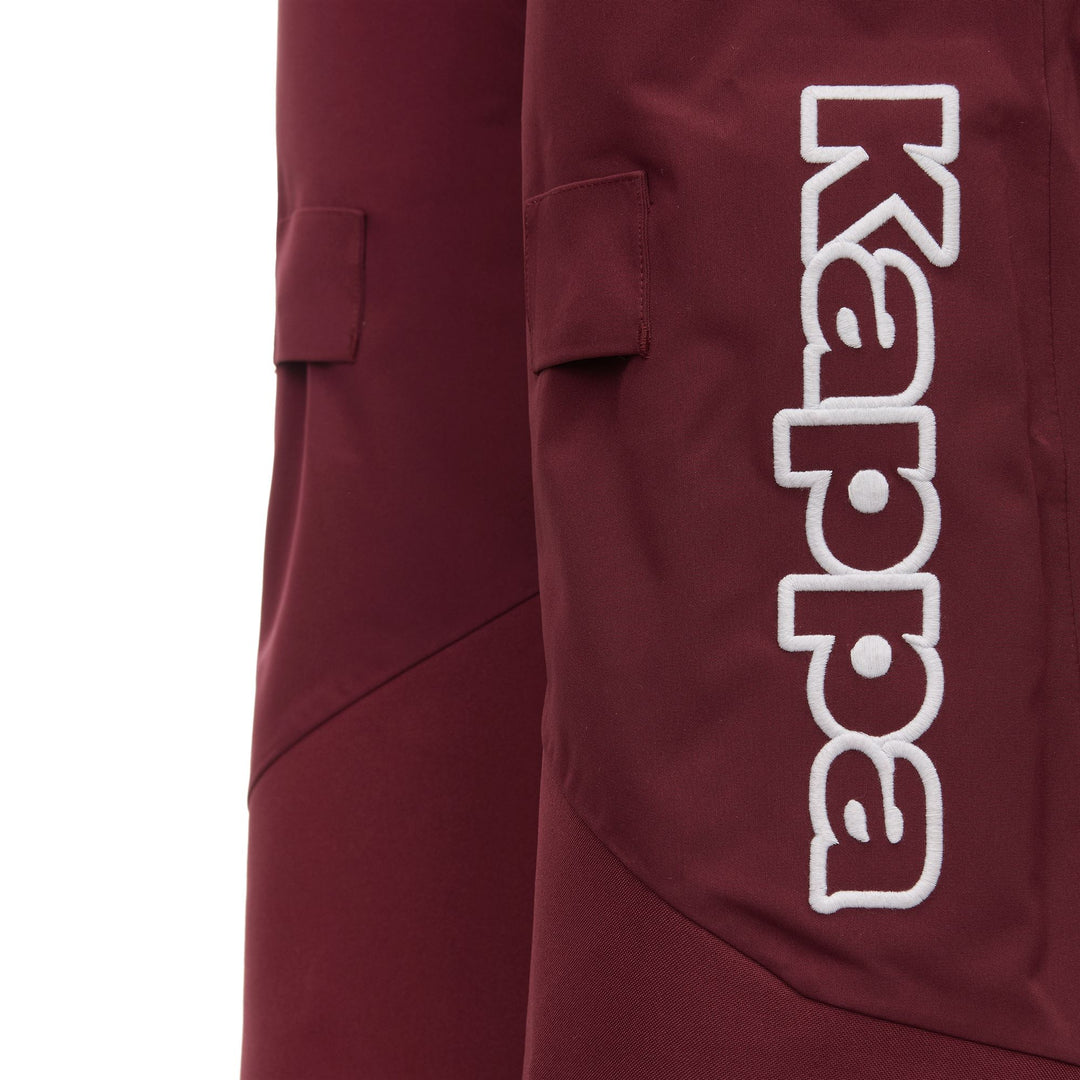 Red Women's Padded Ski Pants with Waterproof Protection main