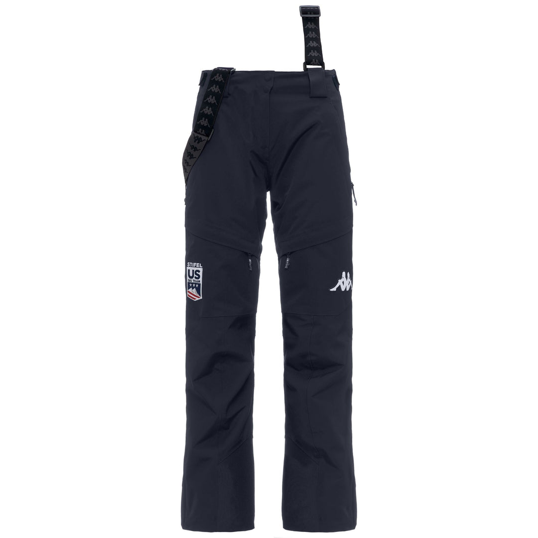 Pantalones de esquí impermeables azules para mujer con acolchado main