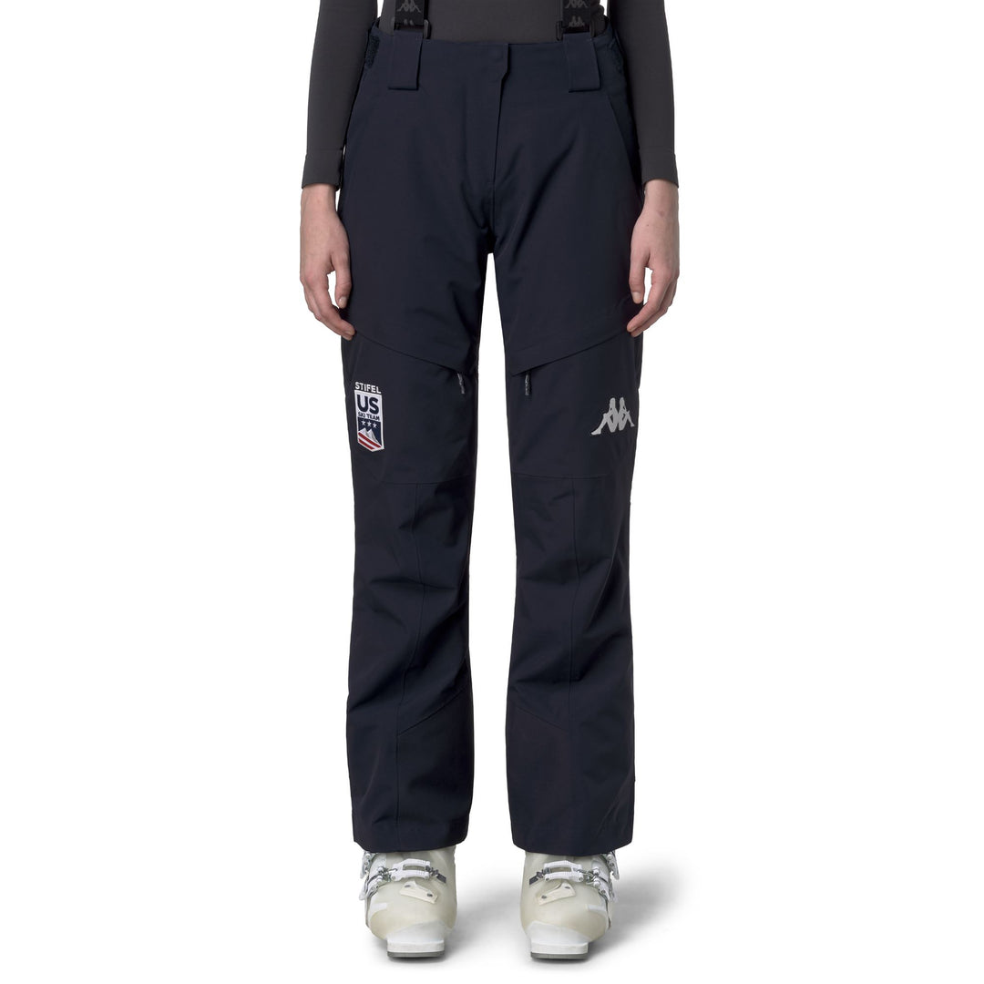 Blue Women's Padded Ski Pants with 20,000 mm Waterproof Protection main