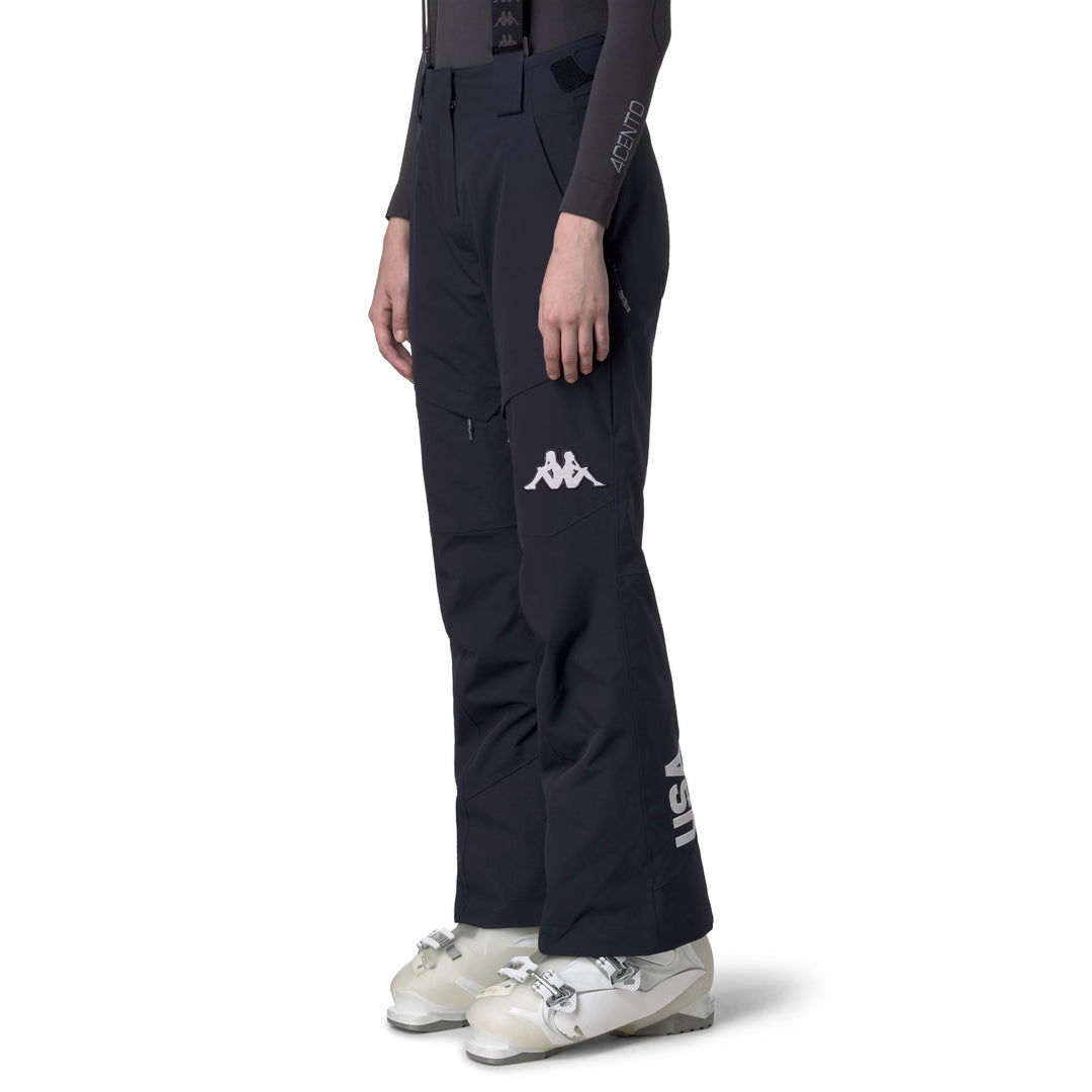 Blue Women's Padded Ski Pants with 20,000 mm Waterproof Protection main