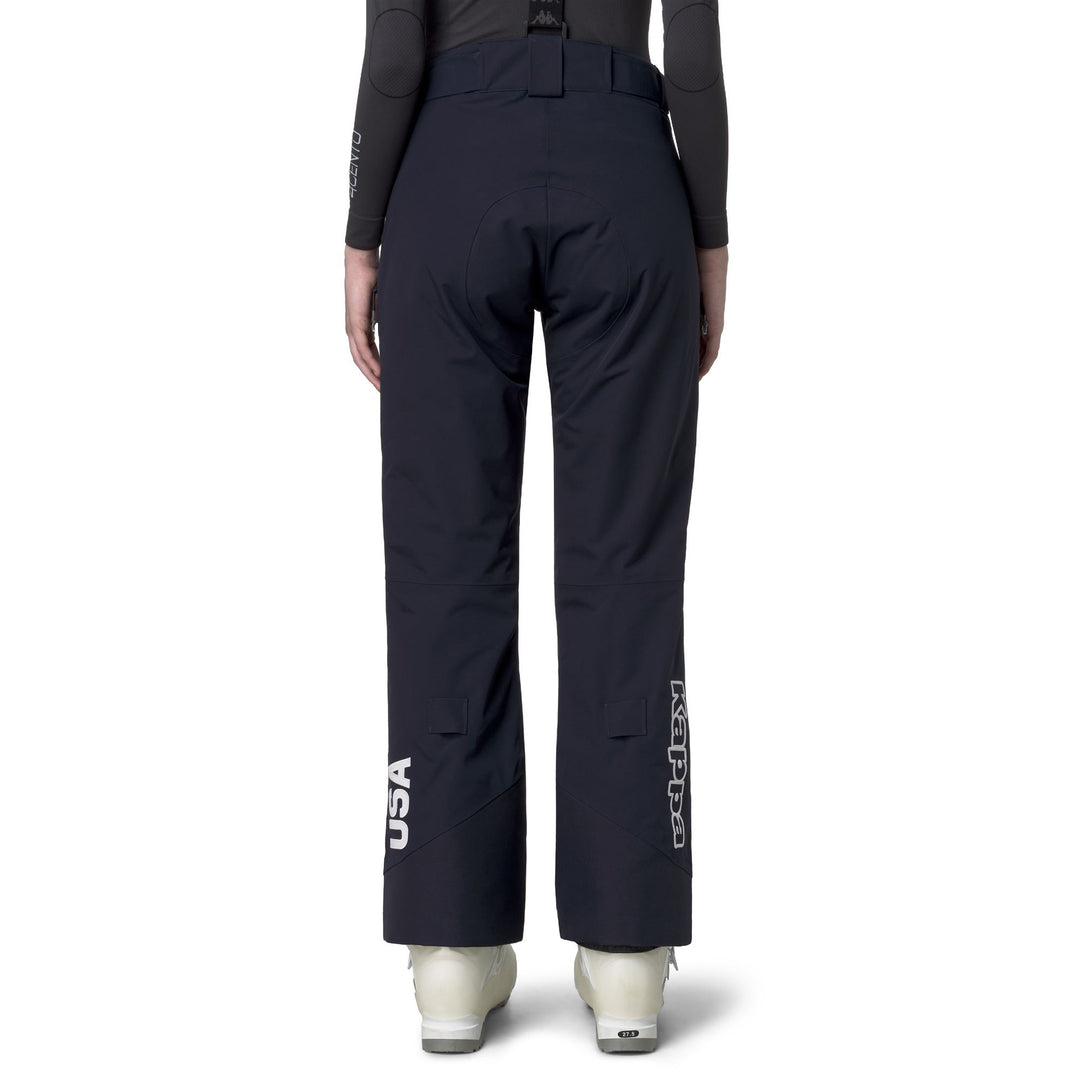 Blue Women's Padded Ski Pants with 20,000 mm Waterproof Protection main