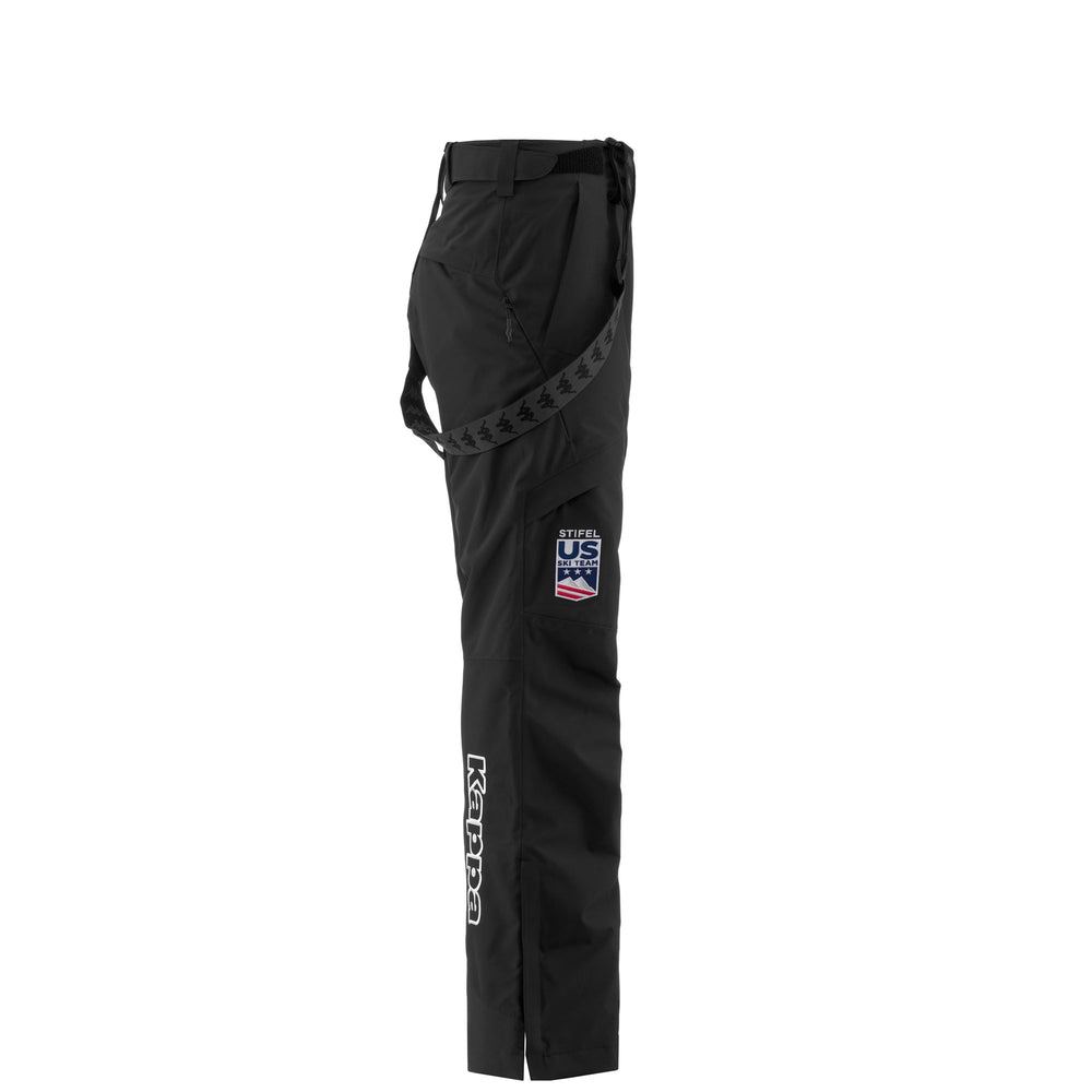 Black Men's Waterproof Ski Pants with Padding and Adjustable Fit 02