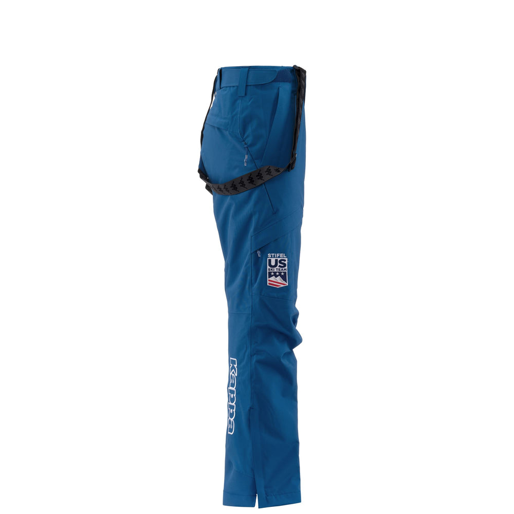 Pantalones de esquí azules para hombre con protección impermeable y aislamiento 02