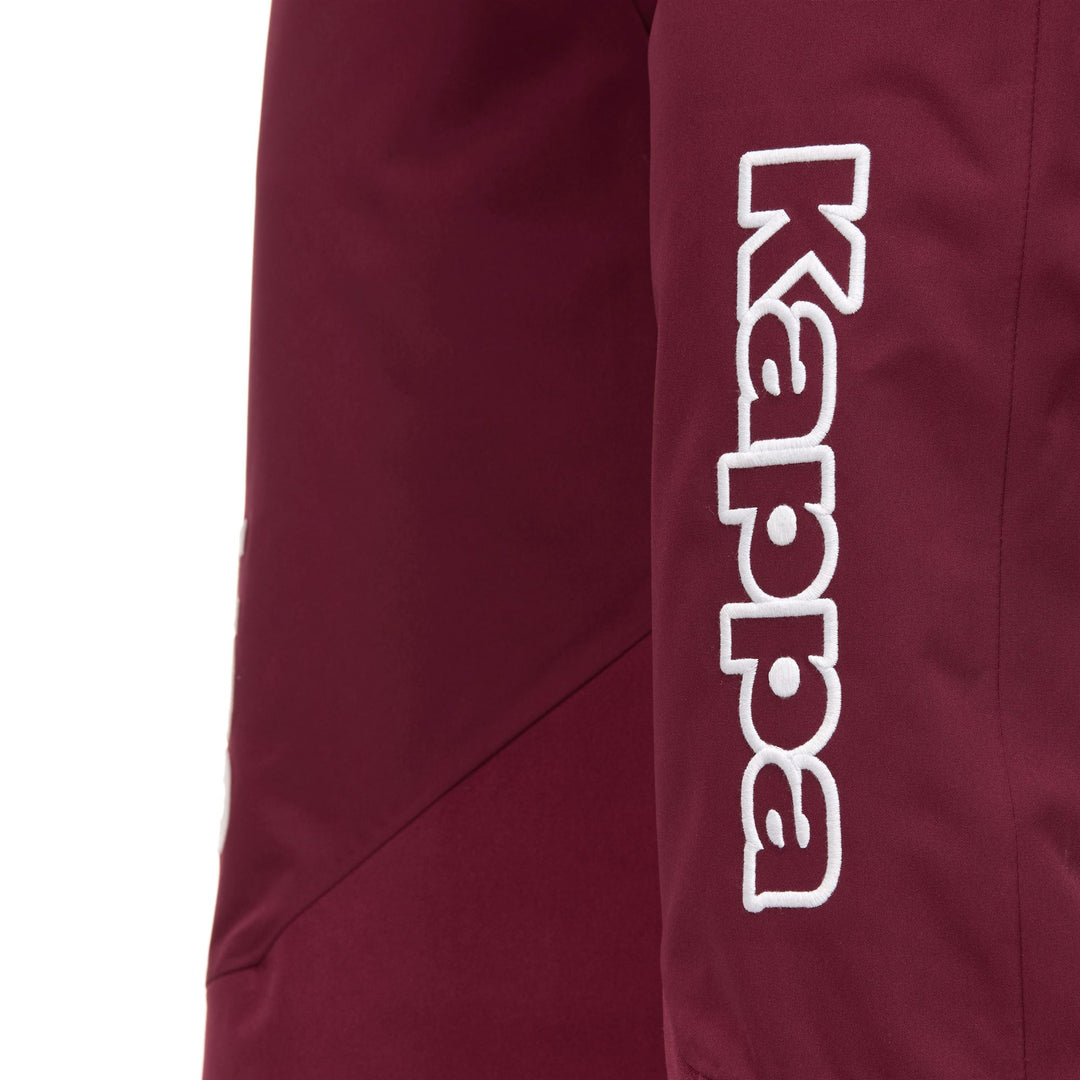 Pantalones de esquí acolchados rojos para hombre con protección impermeable main