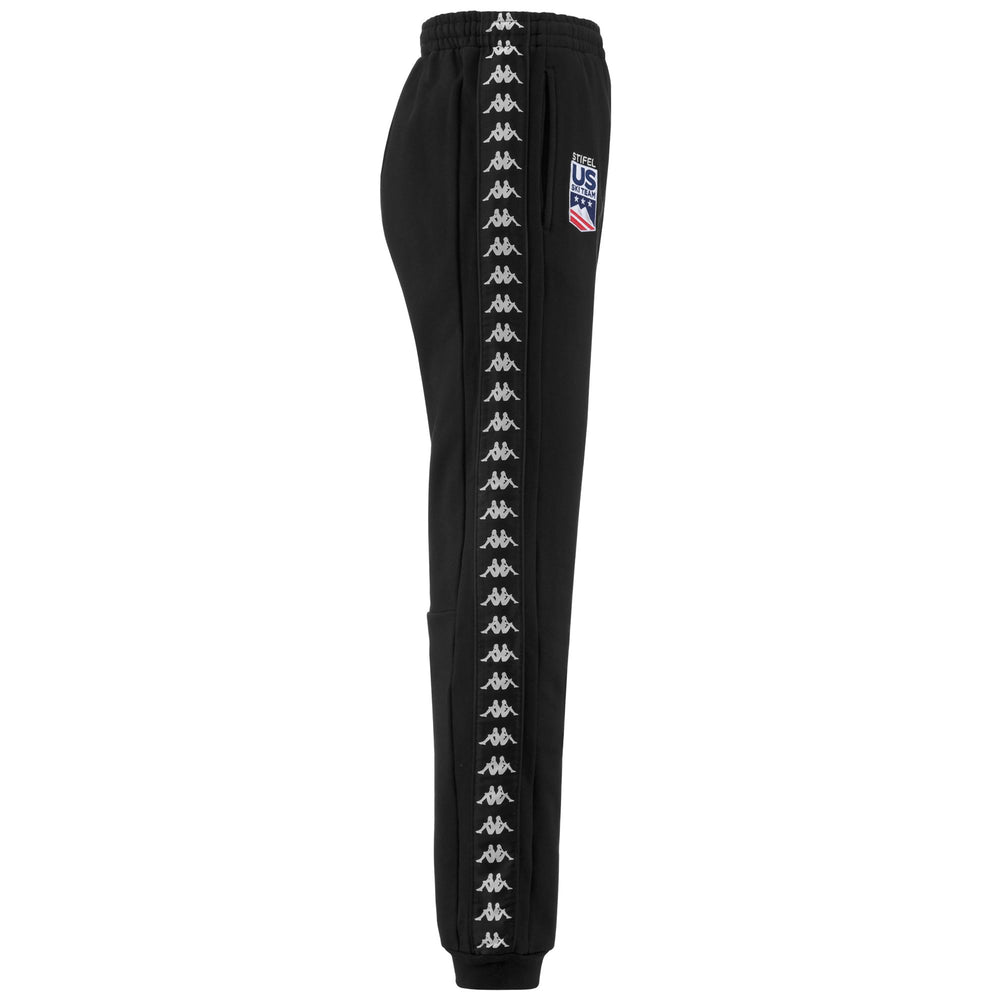 Black Men's Ski Pants with Regular Fit and Adjustable Waist 02