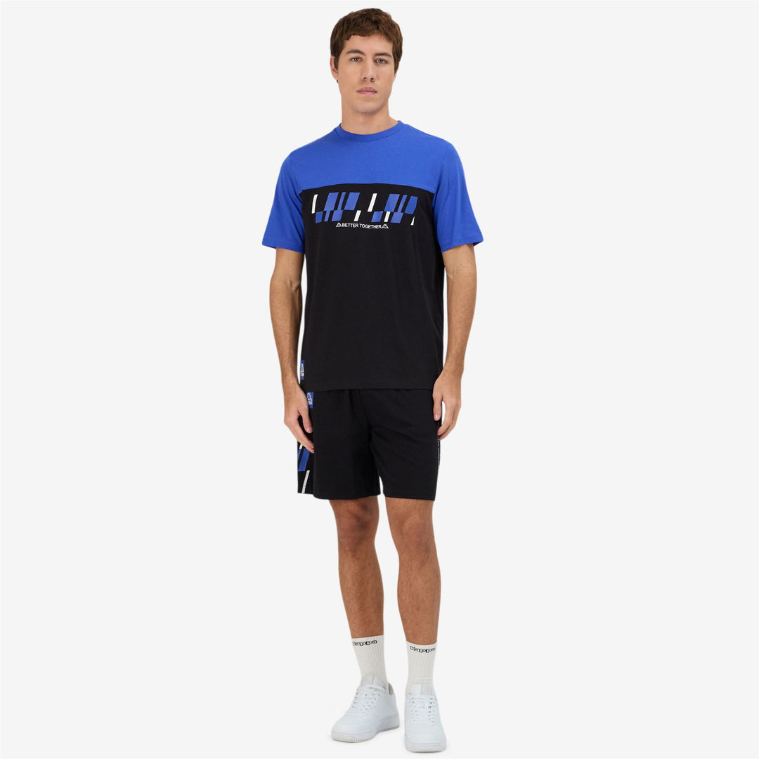 Black Men's Sportswear Regular Fit Shorts in Heavy Jersey 01
