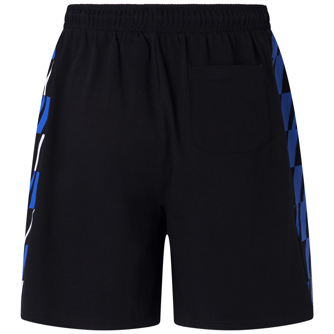 Pantalones cortos deportivos negros para hombre con cintura ajustable y bolsillos main