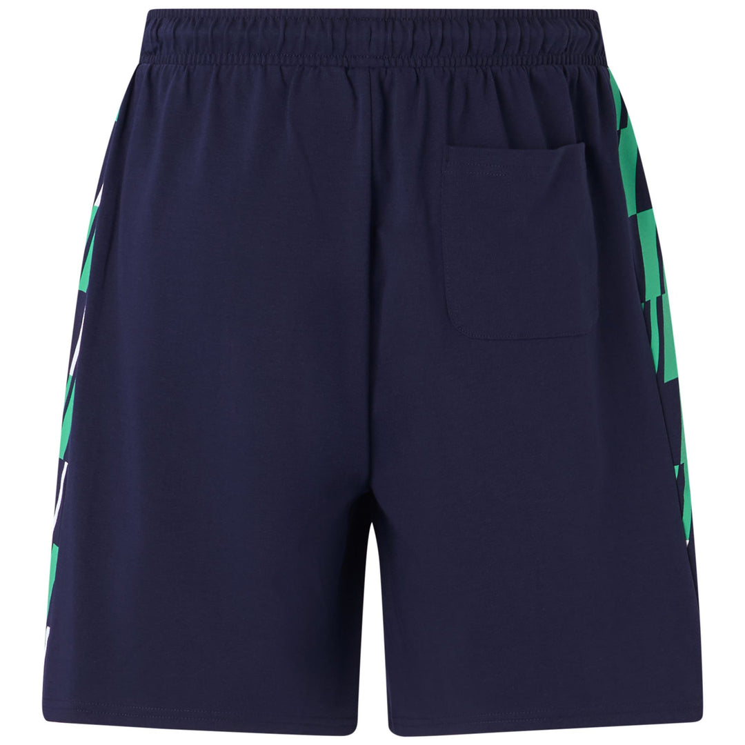 Pantalones cortos deportivos azul marino para hombre con bolsillos main