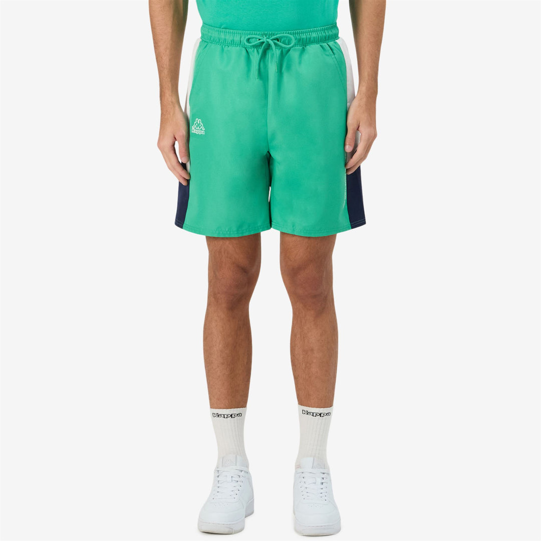 Pantalones cortos deportivos Green Marine para hombre con cintura ajustable main