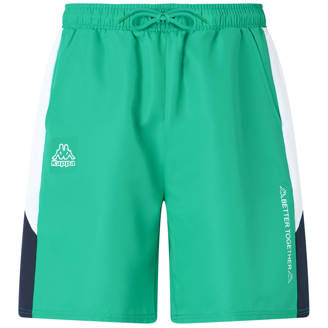 Pantalones cortos deportivos Green Marine para hombre con cintura ajustable main