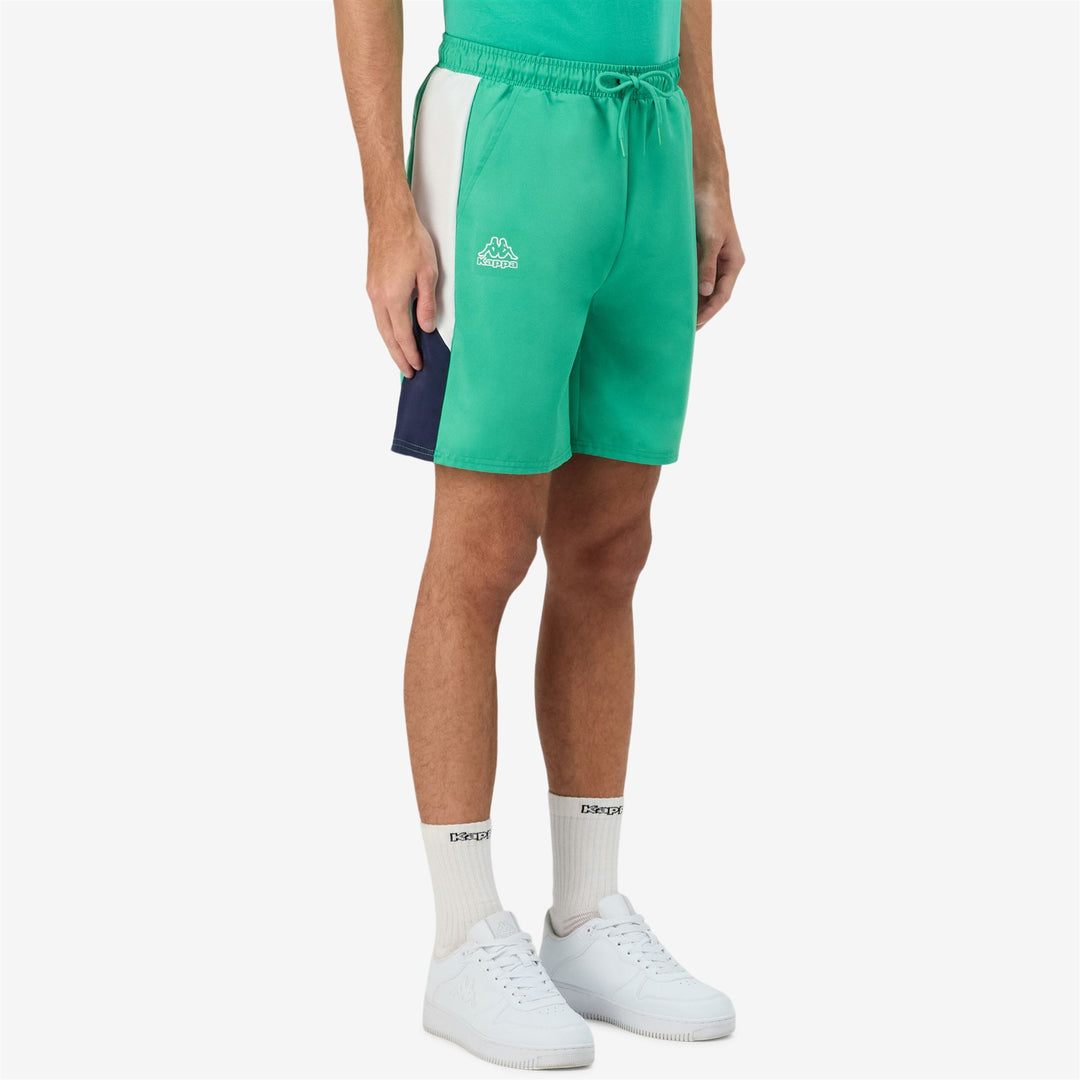 Pantalones cortos deportivos Green Marine para hombre con cintura ajustable main