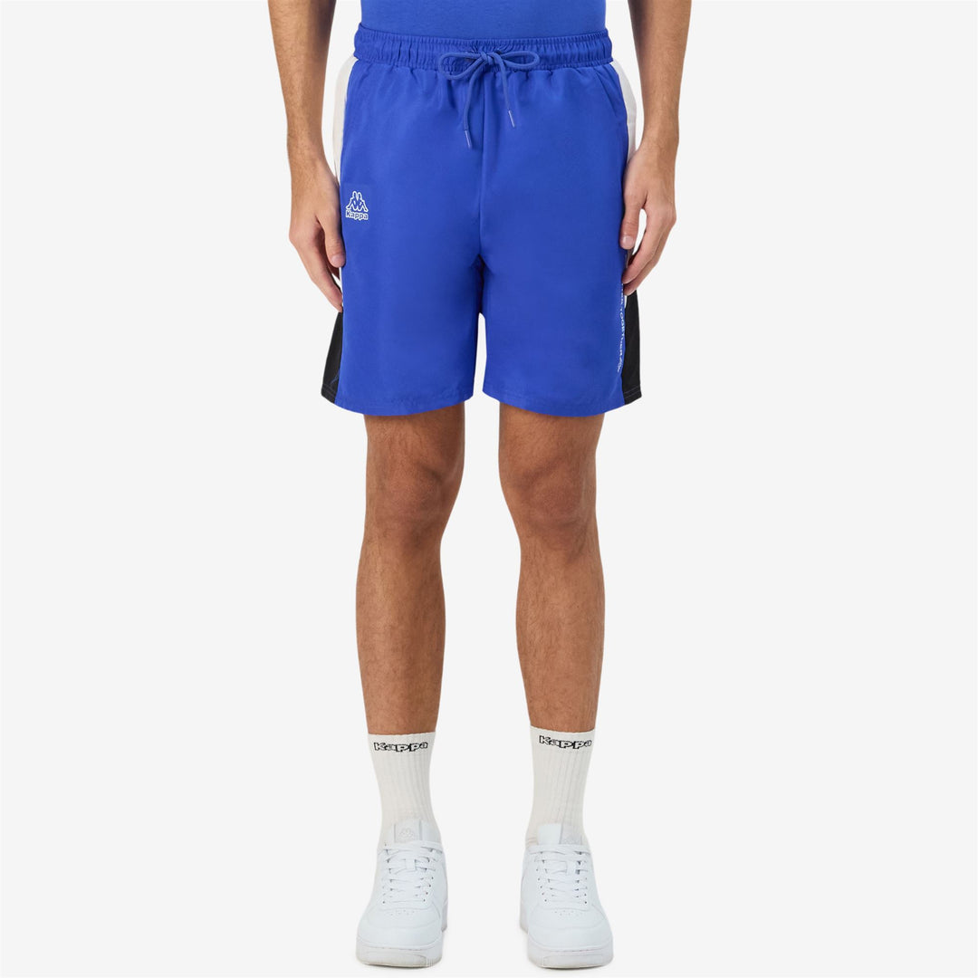 Pantalones cortos deportivos azul real para hombre con cintura ajustable main
