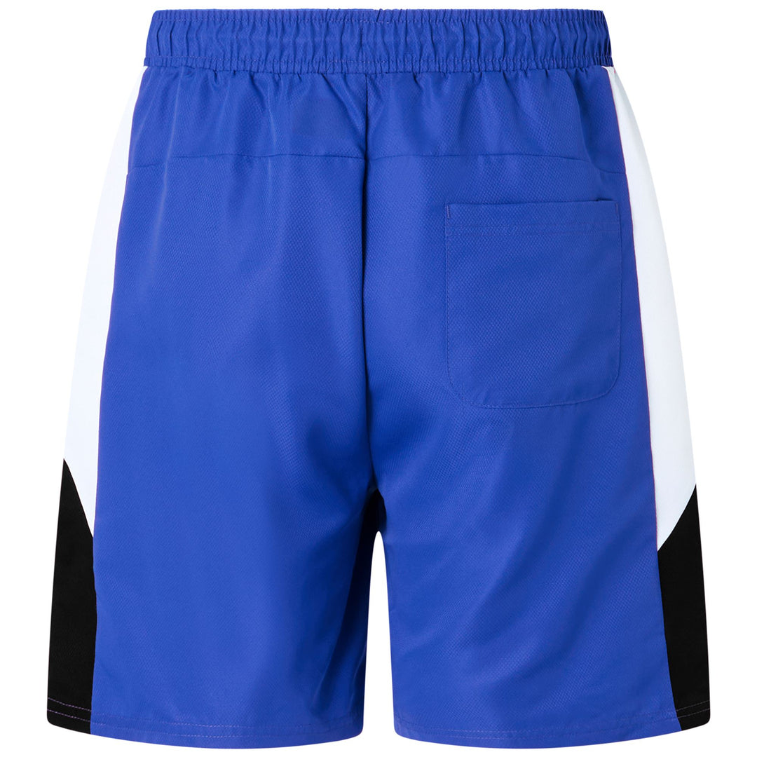 Pantalones cortos deportivos azul real para hombre con cintura ajustable main
