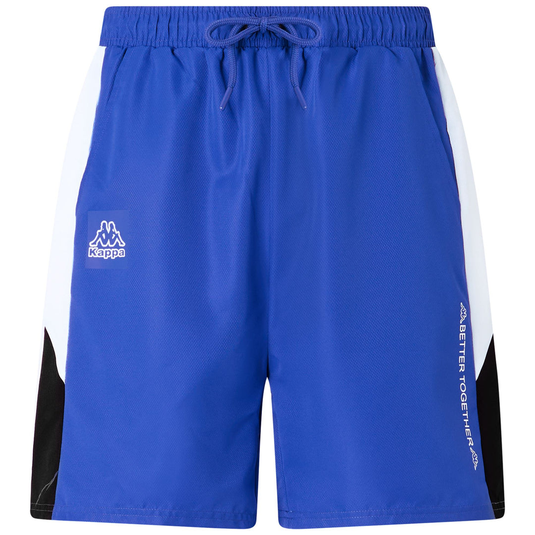 Pantalones cortos deportivos azul real para hombre con cintura ajustable main