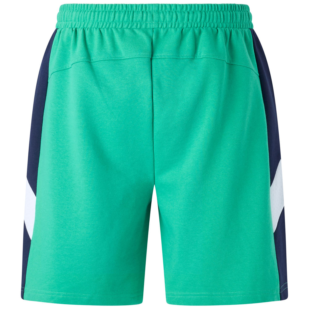 Pantaloni Corti Sportivi Uomo Verde Marino con Vita Elastico e Tasche main