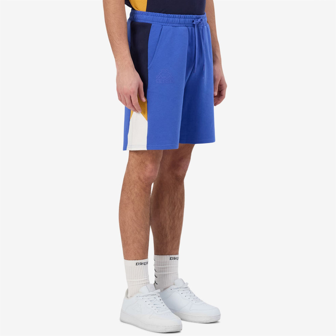 Pantaloncini in Cotone Stile Sportivo Uomo Blu Reale main