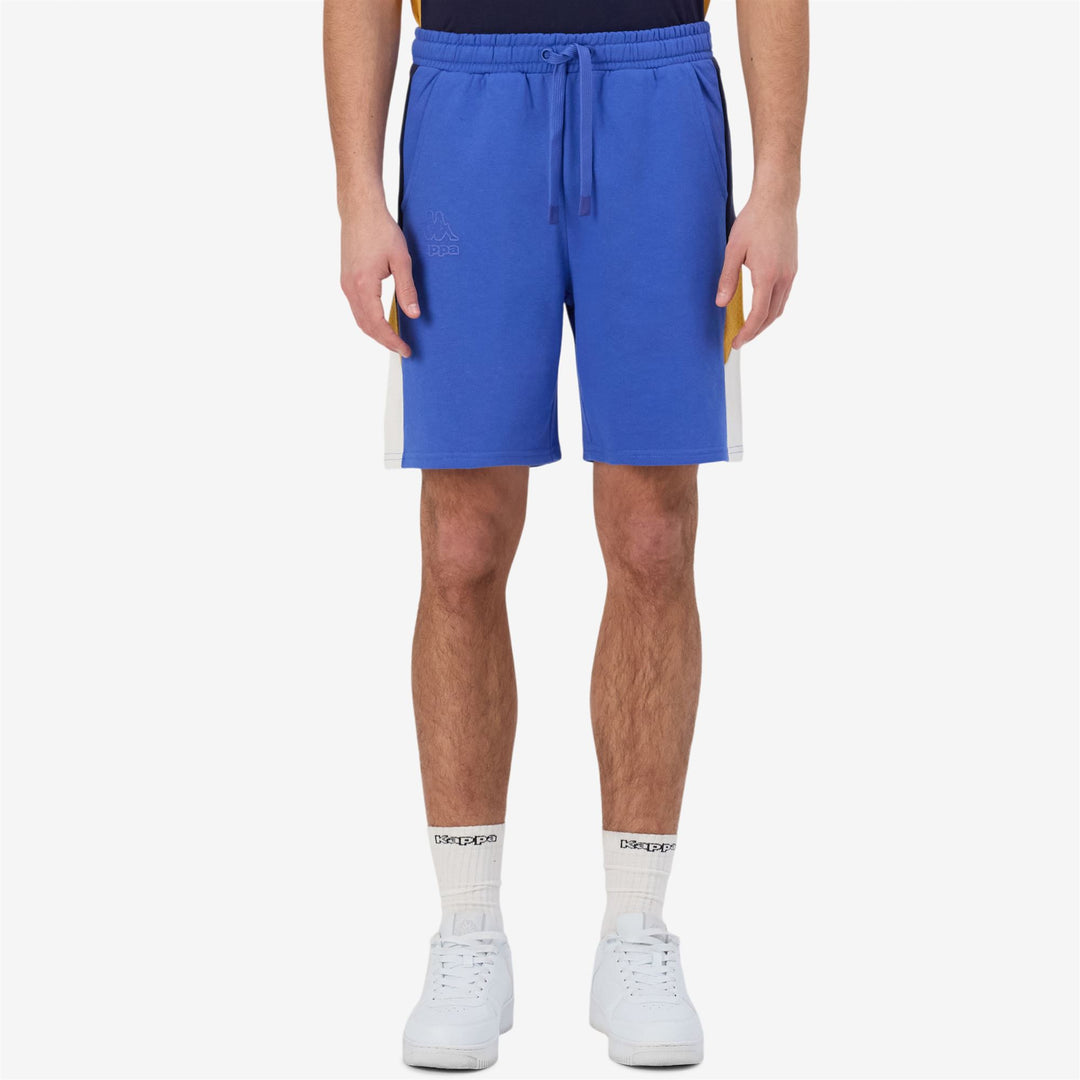 Pantaloncini in Cotone Stile Sportivo Uomo Blu Reale main