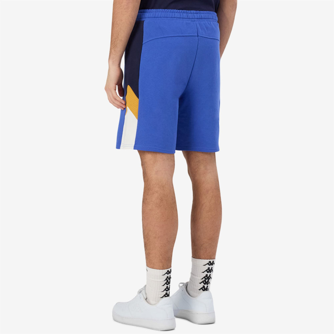 Pantaloncini in Cotone Stile Sportivo Uomo Blu Reale main