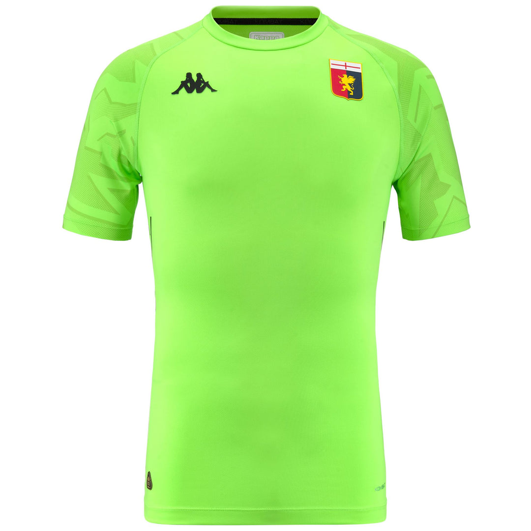 Neon Green Men's Football Goalkeeper Jersey with Hydro-Way Protection 01