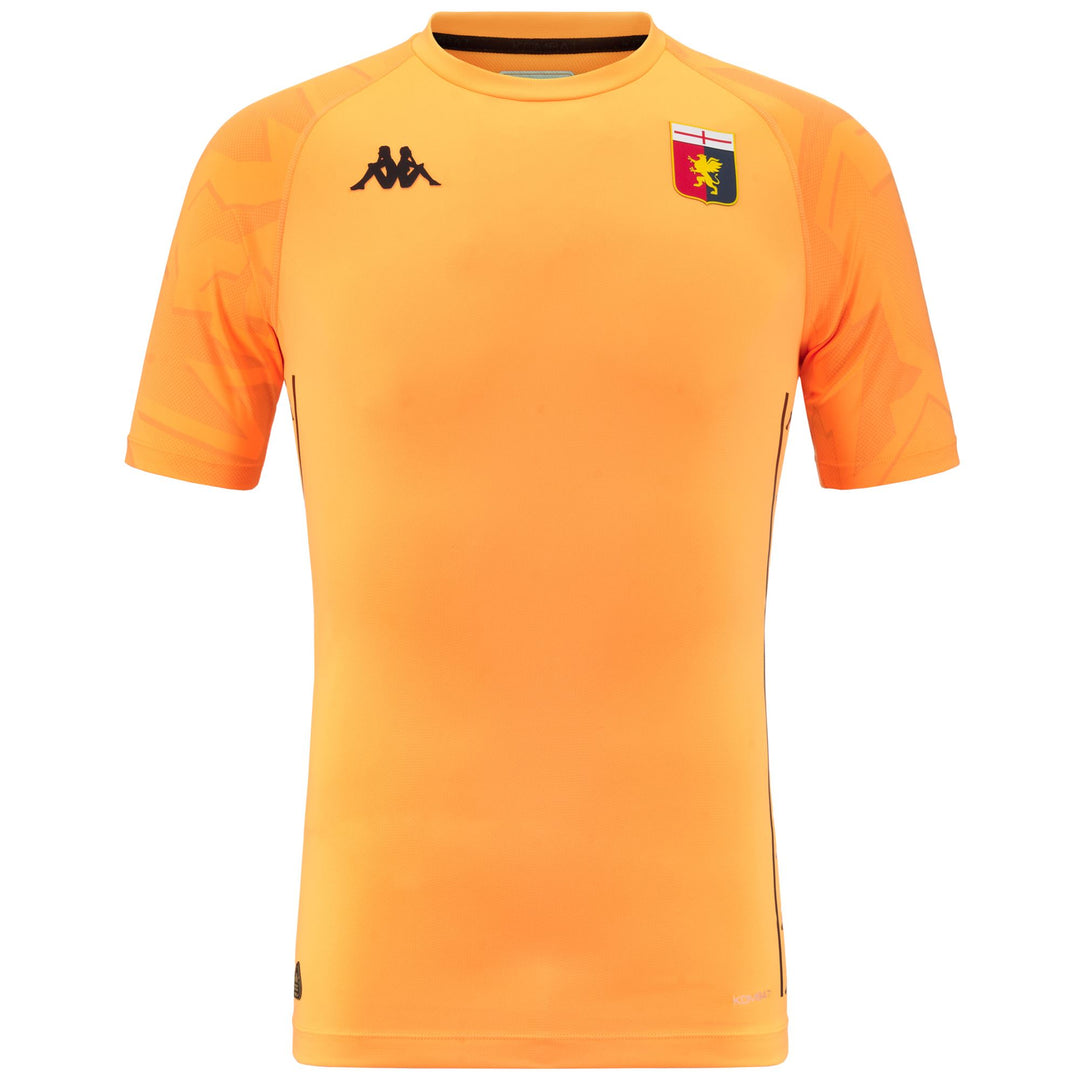 Maillot de gardien de but de football Genoa jaune pour homme, coupe ajustée 01