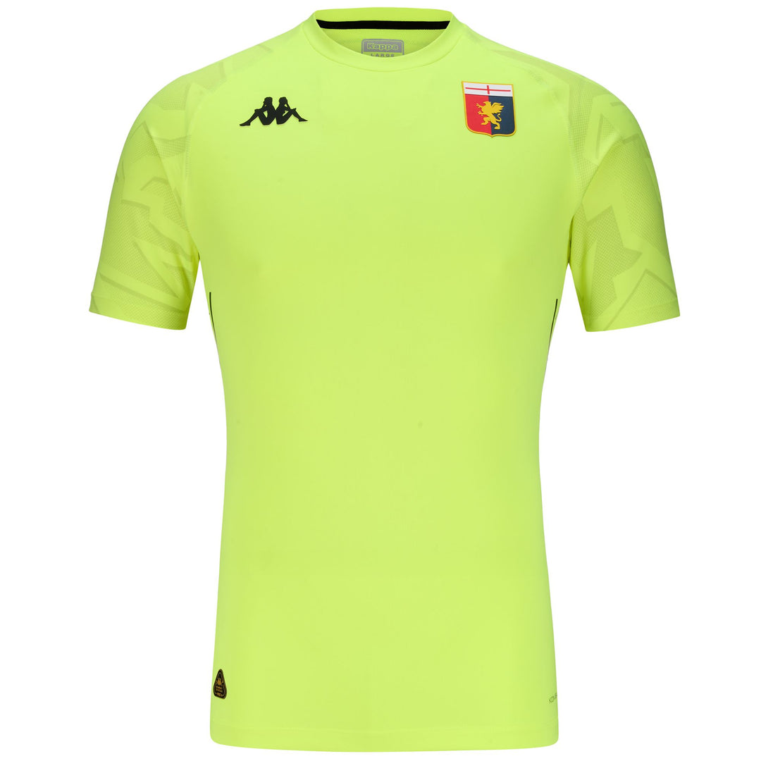Neon Green Men's Football Goalkeeper Jersey with Hydro-Way Protection 01