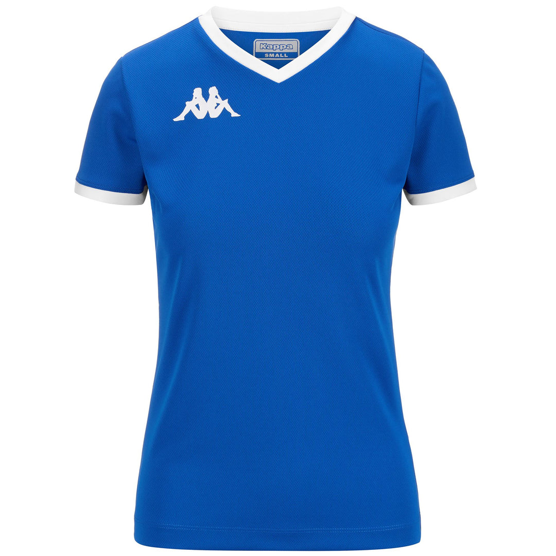 Active Jerseys Woman KAPPA4VOLLEY GAVELIA Shirt BLUE SAPPHIRE-WHITE Photo (jpg Rgb)			