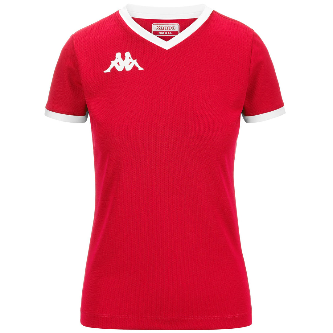 Active Jerseys Woman KAPPA4VOLLEY GAVELIA Shirt RED-WHITE Photo (jpg Rgb)			